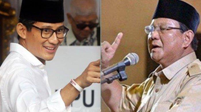 Sandiaga Uno dan Prabowo Subianto. ( KOLASE TRIBUNKALTARA.COM )