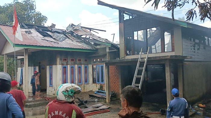 Satu unit rumah warga di RT 8 Desa Kuala Lapang, Kecamatan Malinau Barat terbakar akibat kebakaran pada Rabu (23/8/2023)siang.