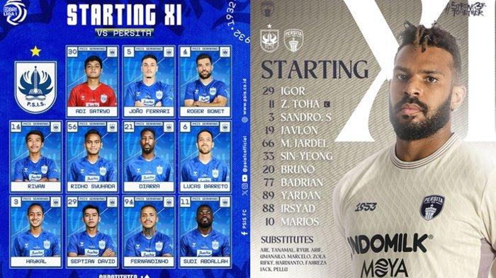 Dalam susunan pemain PSIS Semarang vs Persita Tangerang di Liga 1, pelatih Mahesa Jenar Gilbert Agius terlihat simpan eks PSM Makassar dan eks Persib Bandung di bangku cadangan.