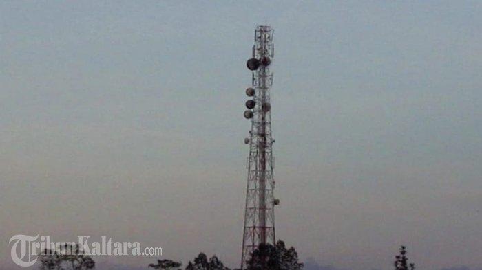 ILUSTRASI - BTS atau Tower Telekomunikasi di Malinau, Kalimantan Utara. 