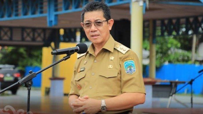Wagub Kaltara Yansen TP saat memimpin apel Senin (15/05/2023) di Lapangan Agatish Tanjung Selor