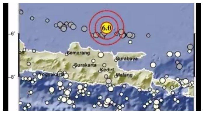 Badan Meteorologi Klimatologi dan Geofisika atau BMKG merilis gempa terkini mengguncang kawasan Tuban, Jawa Timur.