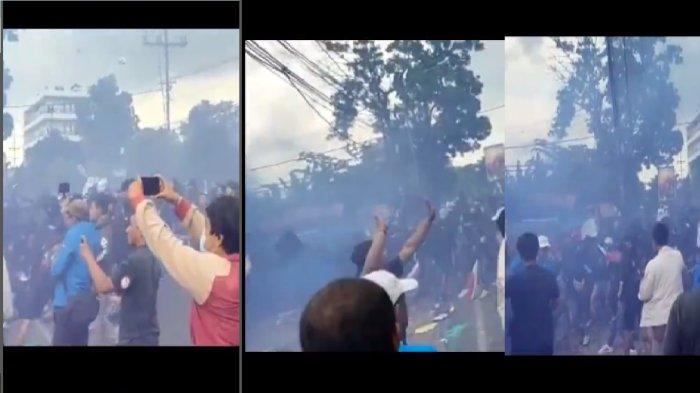 Demo Aremania di depan kantor Arema FC berakhir ricuh, minta tiga tuntutan terpenuhi terkait tragedi kanjuruhan