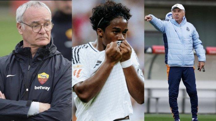 Claudio Ranieri di AS Roma menanti. Endrick di Real Madrid yang sejauh ini tidak mendapat tempat di bawah asuhan Carlo Ancelotti atau Don Carlo.