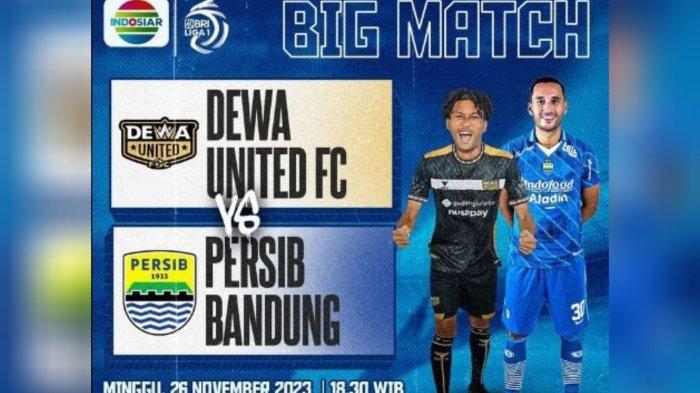 Siaran Langsung Indosiar laga Dewa United menjamu Persib Bandung di lanjutan pekan 20 Liga 1.