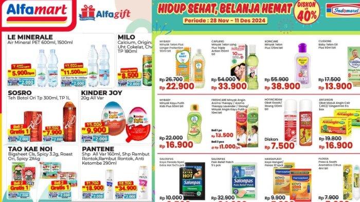 Katalog Promo Indomaret - Alfamart Hingga 11 Desember, Ada Konicare Rp 38.900 dan Kinder Joy Rp9.900