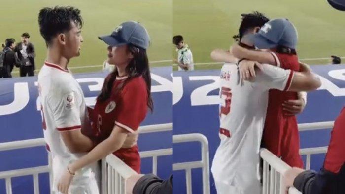 Dikejar Pratama Arhan.Andalan Shin Tae-yong itu memeluk erat Azizah Salsha seusai Timnas U23 Indonesia kalahkan Korea Selatan.