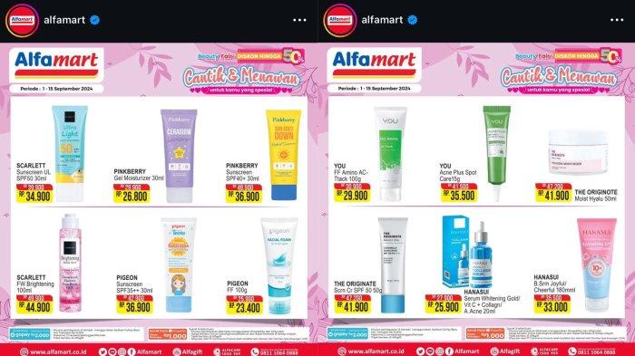 Skincare Murah! Cek Promo Alfamart Hari Ini 2 September: Moisturizer Rp
