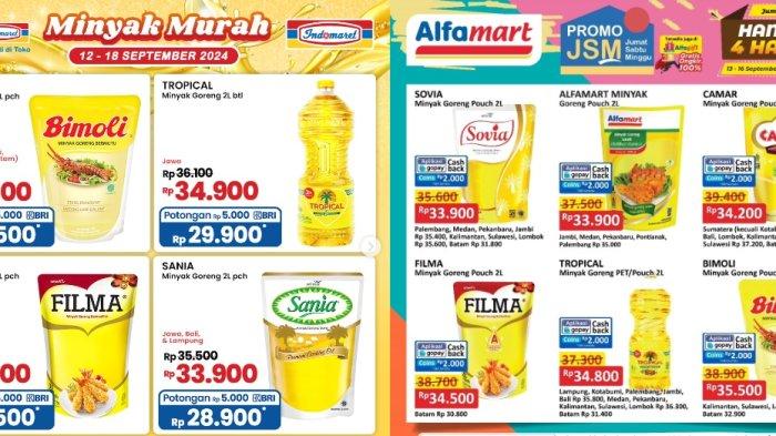 Katalog Promo Alfamart dan Indomaret Hari Ini, Minyak Goreng Tersedia