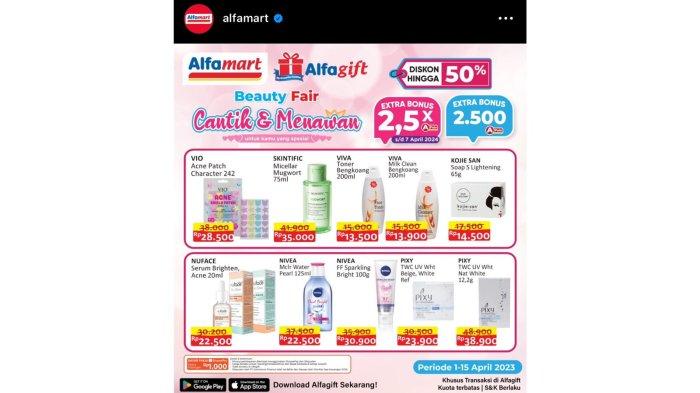 Promo Alfamart Beauty Fair Hari Ini, Ada Diskon Viva Toner dan Vio Acne