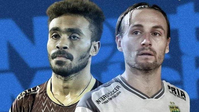 Persib Bandung vs PSM Makassar, laga pekan ke-7 Liga 1 Indonesia 2022-2023. Marc Klok dan Yakob Sayuri.