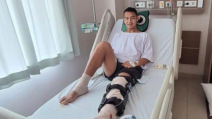 Tangkap layar Instagram @reky.rahayu menunjukkan kondisi kiper Persib Bandung Reky Rahayu, Rabu (20/12/2023). 