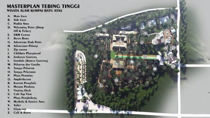 Tangkapan Layar Video Masterplan objek Wisata Tebing Tinggi, di Desa Kumpai Batu Atas, Kecamatan Arut Selatan, Kabupaten Kotawaingin Barat, Kalimantan Tengah.