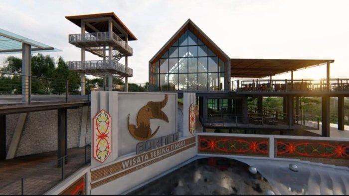 Tangkapan Layar Video Masterplan objek Wisata Tebing Tinggi, di Desa Kumpai Batu Atas, Kecamatan Arut Selatan, Kabupaten Kotawaingin Barat, Kalimantan Tengah.