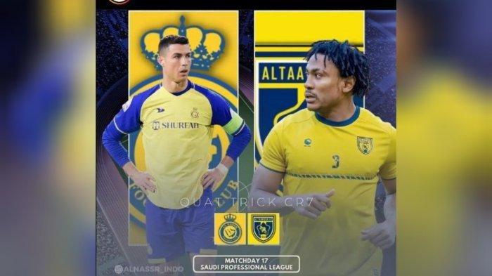 LIve Score dan Cara Nonton Link Streaming Hasil Al Nassr vs Al Taawon