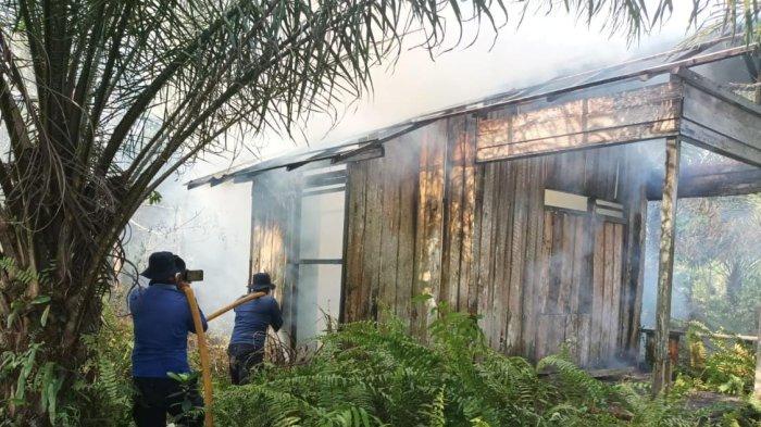 Karhutla di Kotim semakin menggila, bahkan mengakibatkan sebuah pondok di Jalan Soekarno Baamang Sampit hangus terbakar