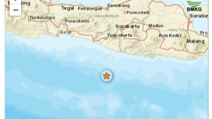 Info gempa terkini yang mengguncang Gunungkidul Yogyakarta pada Minggu 22 Oktober 2023 siang  Pukul 09 : 15 WIB dan Pukul 09 : 43 WIB.