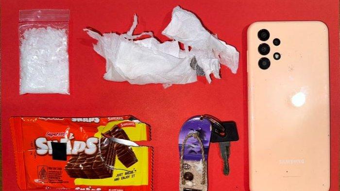Barang bukti yang berhasil diamankan oleh Satresnarkoba Polresta Palangkaraya, Selasa (19/9/2023).  Satresnarkoba untuk Tribunkalteng.com