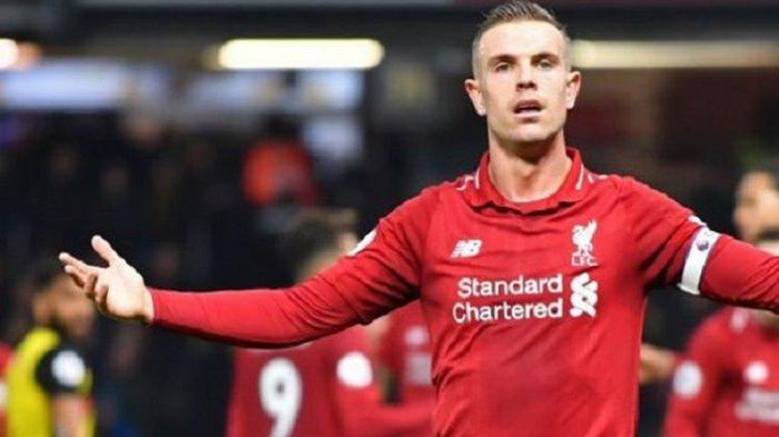 Jordan Henderson saat membela Liverpool