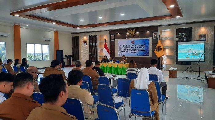 Kegiatan high level meeting Tim Percepatan dan Perluasan Digitalisasi Daerah (TP2DD) Kabupaten Kobar 2023.