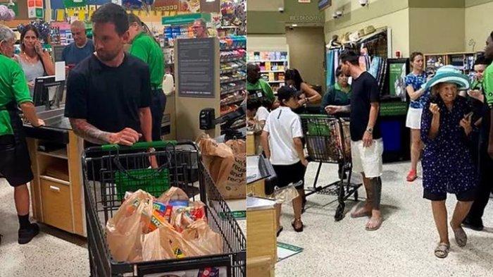 Megabintang Inter Miami, Lionel Messi berbelanja di saat menunggu debut di Liga Amerika Serikat.