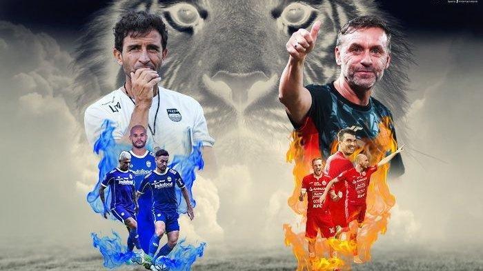 Laga Persib vs Persija pertemuan Luis Milla dan Thomas Doll.