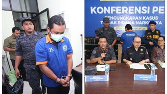 Seorang pria berinisial DO (29) diamankan Petugas Badan Narkotika Nasional Kota (BNNK) Balikpapan bersama Beacukai.  Barang bukti total 472 gram berupa ganja dan olahan dalam kue kering disita.
