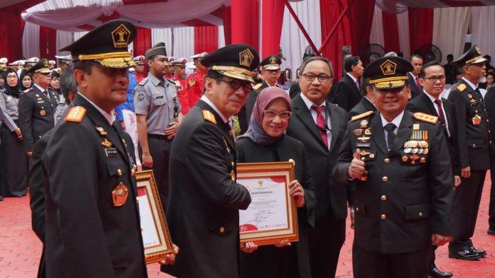 Kemenkumham memperingati hari ulang tahunnya yang ke 78 dipimpin Menkumham RI Yasonna H Laoly, Senin (21/8/2023).
