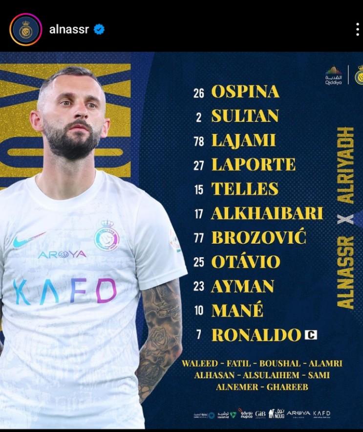 Susunan pemain Al Nassr