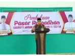 Pj Bupati Murung Raya Buka Pasar Ramadan 1445 H di Depan Masjid Agung Al Istiqlal Puruk Cahu