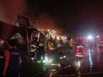 Kebakaran di Jalan Tjilik Riwut Km 8 Palangkaraya, 10 Ruko Hangus Jadi Arang Dilalap Si Jago Merah