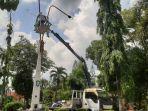 Sampit Dipercantik, Pemkab Kotim Lakukan Pemeliharaan PJU Dengan Mengganti Hiasan Lampu Jalan