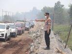 Dampak Pembangunan Siring Desa Tanjung Taruna, Lalulintas Jalur Palangkaraya-Pulang Pisau Macet