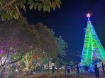 Sambut Natal 2023, Halaman Gereja Katedral Santa Maria Palangkaraya Dipenuhi Lampu-lampu Cantik