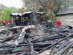 Rumah Kayu di Pangkalan Lada Kobar Hangus Saat Ditinggal Pemilik, Diduga Akibat Korsleting Listrik