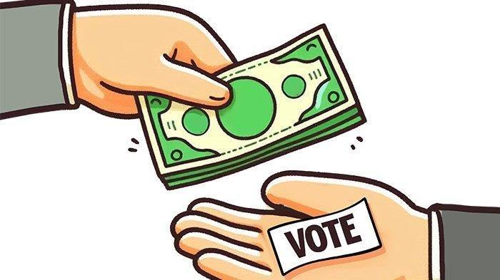 Ilustrasi politik uang bisa hancurkan sendi-sendi nilai demokrasi. Di Pilkada 2024, dikabarkan banyak beredar soal politik uang. 
