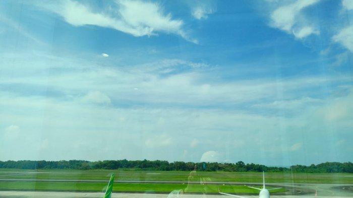 Langit berawan di Kawasan Bandara SAMS Sepinggan, Balikpapan Selatan. TribunKaltim.co/Ardiana Kinan