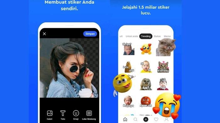 Ilustrasi pembuat stiker WhatsApp bergerak