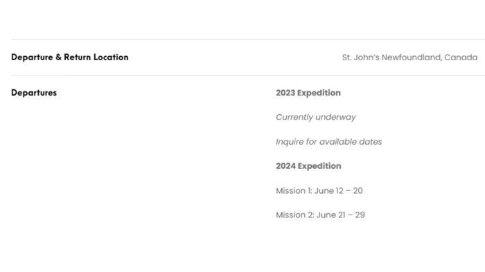 Jadwal tur wisata jelajahi bangkai kapal Titanic yang bakal dilaksanakan OceanGate pada 2024 mendatang.