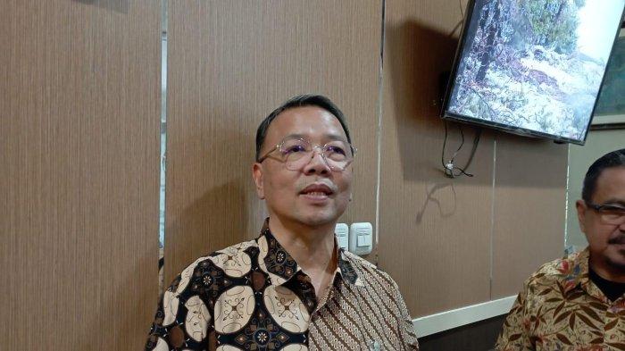 Sekretaris Daerah Kota Samarinda, Hero Mardanus Satyawan saat membeberkan pertemuan dengan pihak BRI terkait perencanaan pemindahan RKUD, Jumat (7/7/2023). TRIBUNKALTIM.CO/SINTYA ALFATIKA SARI