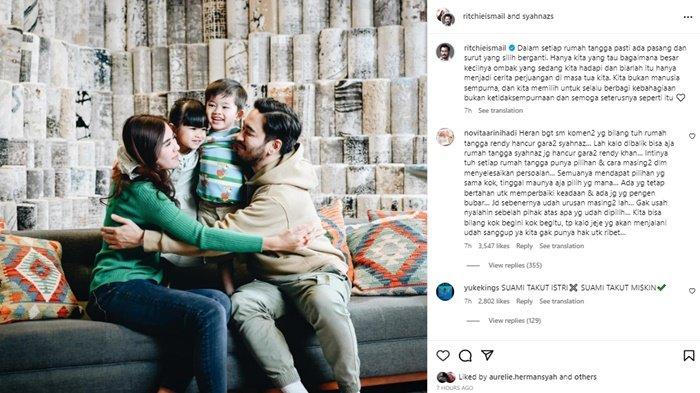 Unggahan Jeje Govinda di Instagram pribadinya yang menuai banyak kritikan dari netizen.