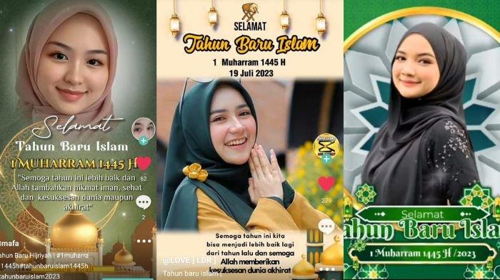 Template CapCut Tahun Baru Islam 2023 atau 1 Muharram, gunakan twibbon video sekarang.
