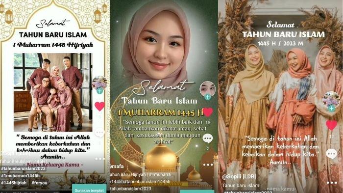 Template CapCut Tahun Baru Islam 2023 bisa untuk ucapan 1 Muharram 1445