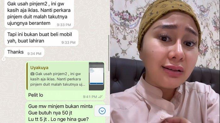 Isi chat Denise Chariesta dengan Uya Kuya yang diunggah di Instagram pribadinya.