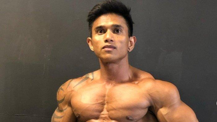 Justyn , binaragawan yang meninggal dunia akibat tertimpa barbel seberat 200 kg.