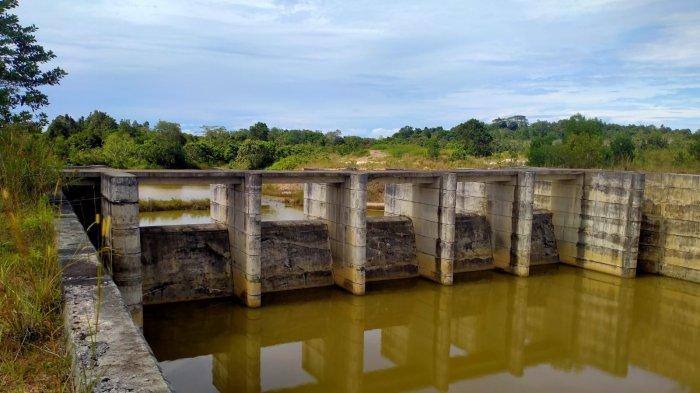 Bendungan Lawe-lawe yang akan dilanjutkan pembangunannya tahun depan.