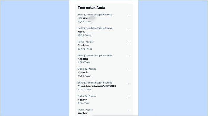 Kata bajingan jadi trending topic hari ini, Selasa (1/8/2023).