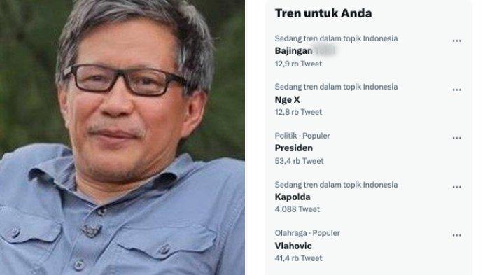 Rocky Gerung - Trending Twitter. Pengamat dan akademisi, Rocky Gerung viral dan kata bajingan jadi trending topic Twitter, hari ini, Selasa (1/8/2023). Ternyata ini akronim dan arti sebenarnya: profesi mulia