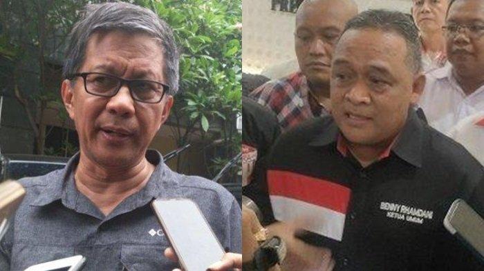 Rocky Gerung dan Relawan Jokowi. 