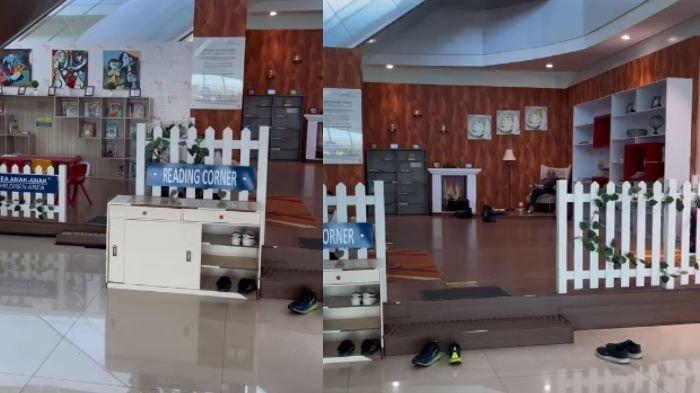 Pojok baca, fasilitas Bandara SAMS Sepinggan Balikpapan